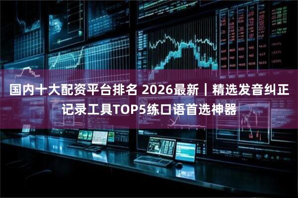 国内十大配资平台排名 2026最新｜精选发音纠正记录工具TOP5练口语首选神器